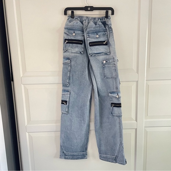 New! EB Denim Rain Wash Cargo Pants Size XS 26766 - Picture 4 of 12